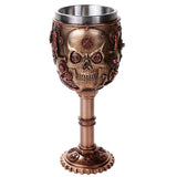 ^STEAMPUNK SKULL GOBLET C/24
