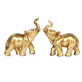 ELEPHANTS SET GOLD C/24