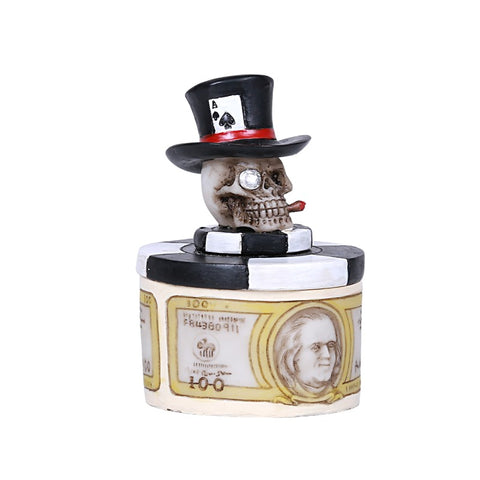 DISC-POKER SKULL MINI BOX 4PC PACK C/18 MINIMUM OF 2