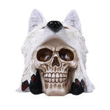SKULL WITH WOLF C/12