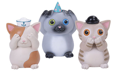 DISC-THREE NO EVIL CATS C/24 MINIMUM OF 2