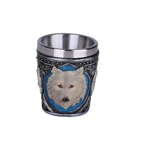 ^GREY WOLF SHOT GLASS C/96