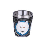 WHITE WOLF SHOT GLASS C/96