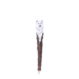 DISC-WHITE WOLF PEN W/ STAND C/48 MINIMUM OF 2