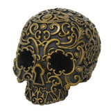 ^BLACK AND GOLD SKULL C/18
