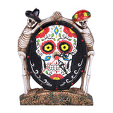 DISC-DOD SKULL CLOCK C/24