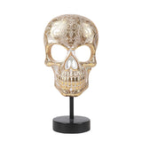 GOLD SKULL WITH BASE C/6