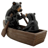^BLACK BEARS IN CANOE C/16