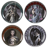 DANCE WITH DEATH DESSERT PLATES SET OF 4 C/12