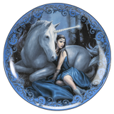 UNICORN AND MAIDEN DESSERT PLATES SET OF 4 C/12