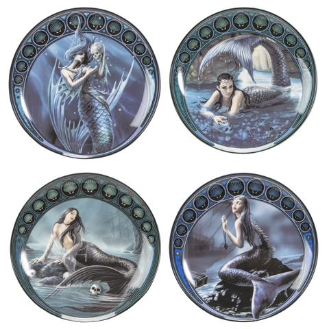 SIRENS DESSERT PLATES SET OF 4 C/12