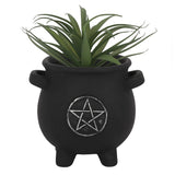 CAULDRON PENTAGRAM PLANTER POT C/12