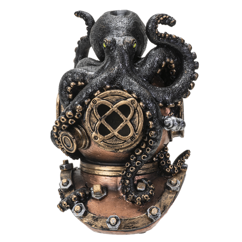 KRAKEN ON DIVERS HELMET BACKFLOW BURNER C/12