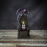 PURPLE DRAGON ON LED THRONE C/18