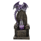 PURPLE DRAGON ON LED THRONE C/18