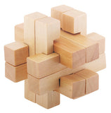 FLW SQ. HIDDEN RATTLE 3D BLOCK PUZZLE, C/72