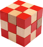 FLW - RED CUBE 3D BLOCK PUZZLE, C/72