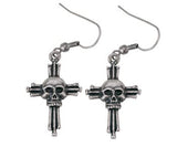Skull Crucifix Earrings