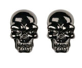 EVIL SKULL STUD EARRINGS , C/60