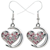 Moon Heart Earrings