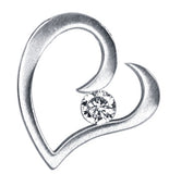 CHARMED HEART PENDANT 316L, DC/60