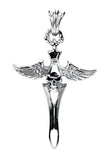 WINGED SKULL DAGGER PENDANT 316L, DC/60
