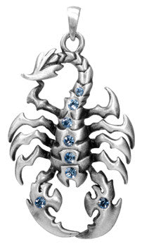 Blue Scorpion Pendant