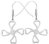FOUR HEARTS CLOVER  EARRINGS 316L, C/60