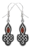 CELTIC RUBY EARRINGS 316L, C/60