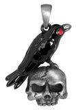 RAVEN ON SKULL PENDANT, C/60