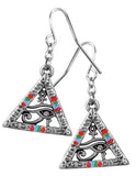 PYRAMID WEDJAT EARRINGS, C/60