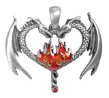 DBL DRAGON FLAME PENDANT, C/30