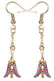Feathered Ankh Earrings