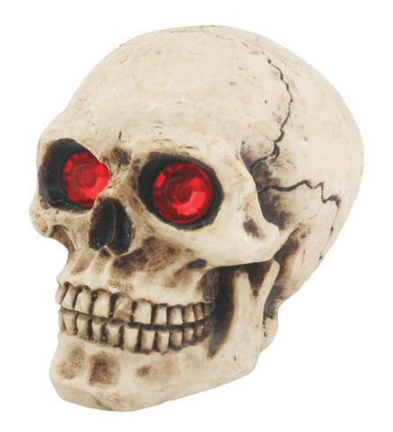 SKULL SHIFT KNOB W/RED EYES, C/48