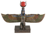 BRONZE ISIS W/OPEN WINGS, C/6