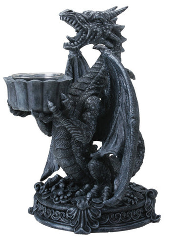 SCREAMING DRAGON CANDLE HOLDER, C/8