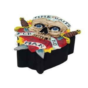 Time Waits For No Man Tattoo Box