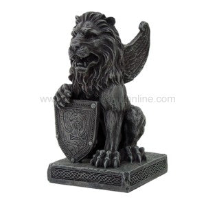 ^LION GARGOYLE W/ SHIELD, C/18