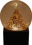 LED PYRAMID WATER GLOBE, C/12