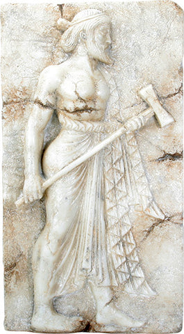 DISC-VULCAN, ROMAN RELIEF FROM HERCULANEUM, C/1 MINIMUM OF 2