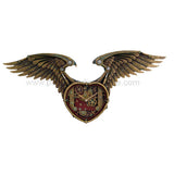 STEAMPUNK WING HEART CLOCK C/4