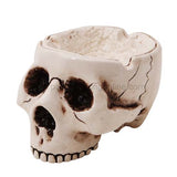 CERAMIC OPEN SKULL ASHTRAY C/27