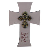 FAITH HOPE LOVE CROSS C/24