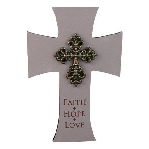 FAITH HOPE LOVE CROSS C/24