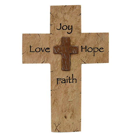 LOVE JOY HOPE FAITH CROSS C/24