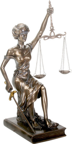 Sitting Lady Justice