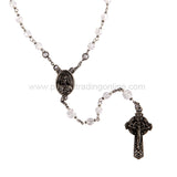 DISC-SACRED HEART OF JESUS ROSARY W/ CLEAR BEADS MINIMUM OF 2