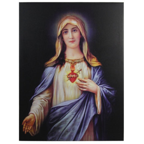 Immaculate Heart of Mary Art Canvas