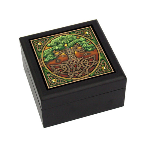 CELTIC TREE OF LIFE TILE BOX, C/24