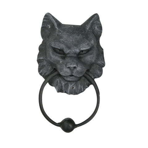 ^CAT GARGOYLE DOOR KNOCKER, C/24